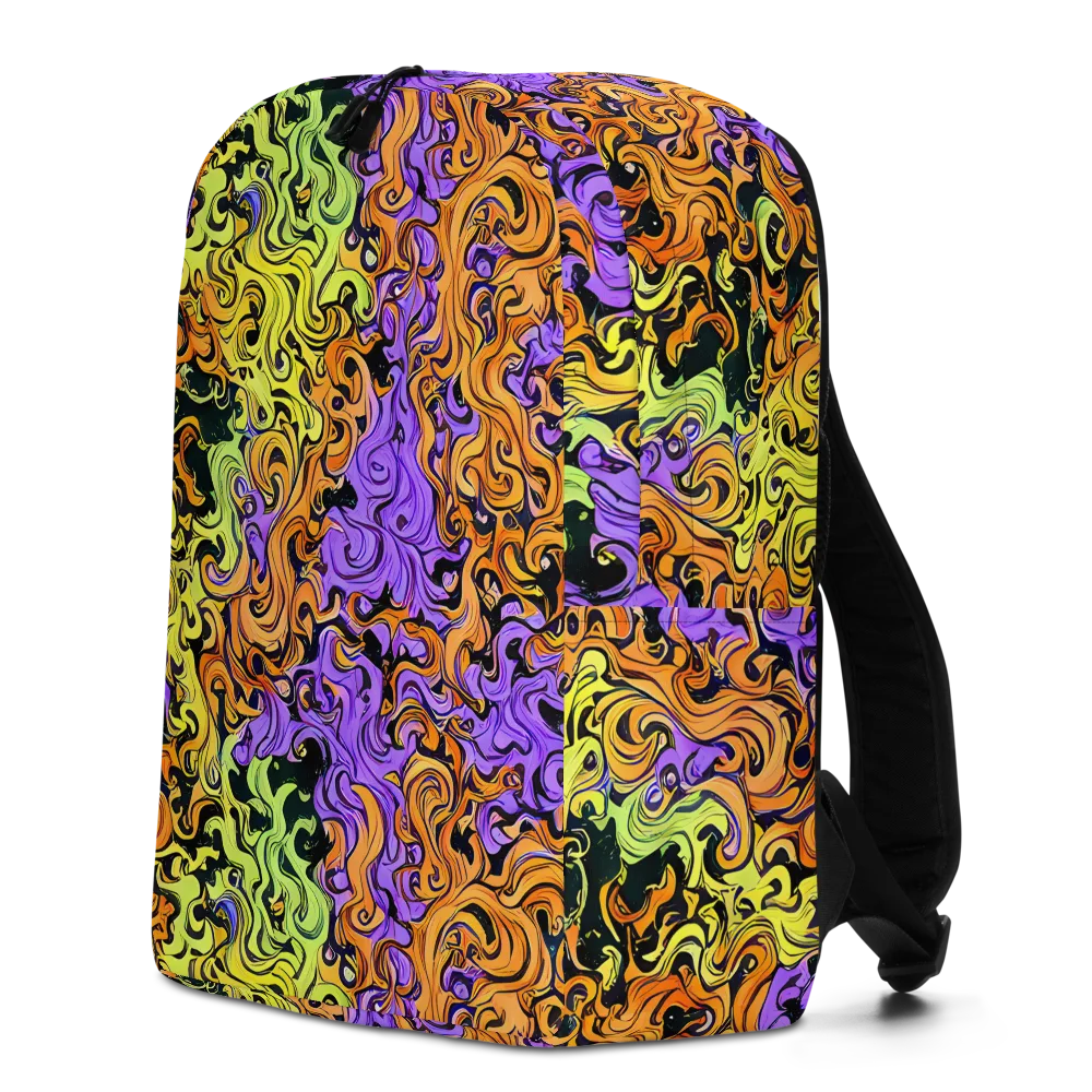 Neon Spell on Minimalist Backpack — Left