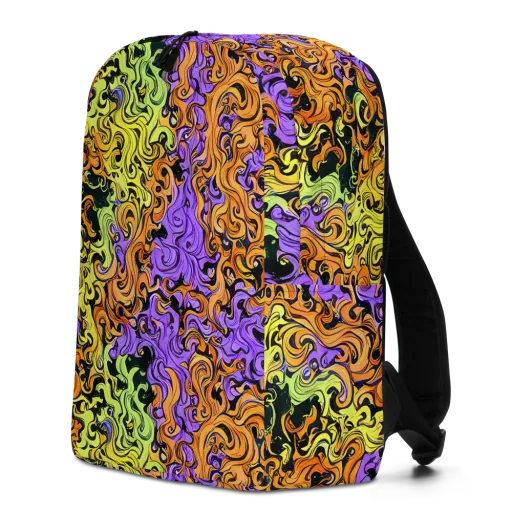 Neon Spell on a Minimalist Backpack