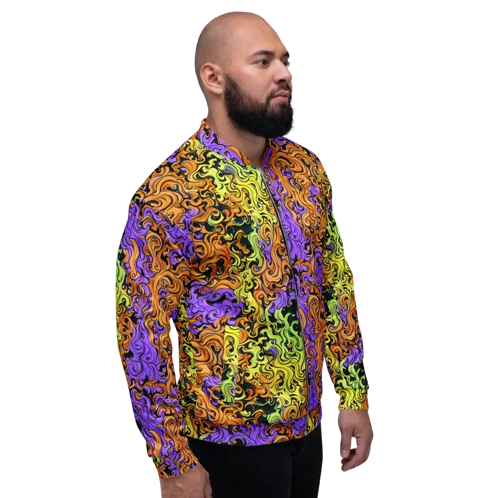 Neon Spell on Bomber Jacket — Right
