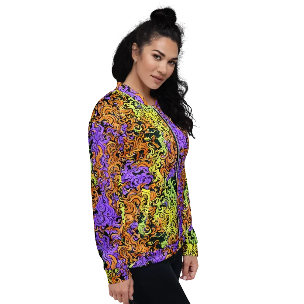 Neon Spell on Bomber Jacket — Right