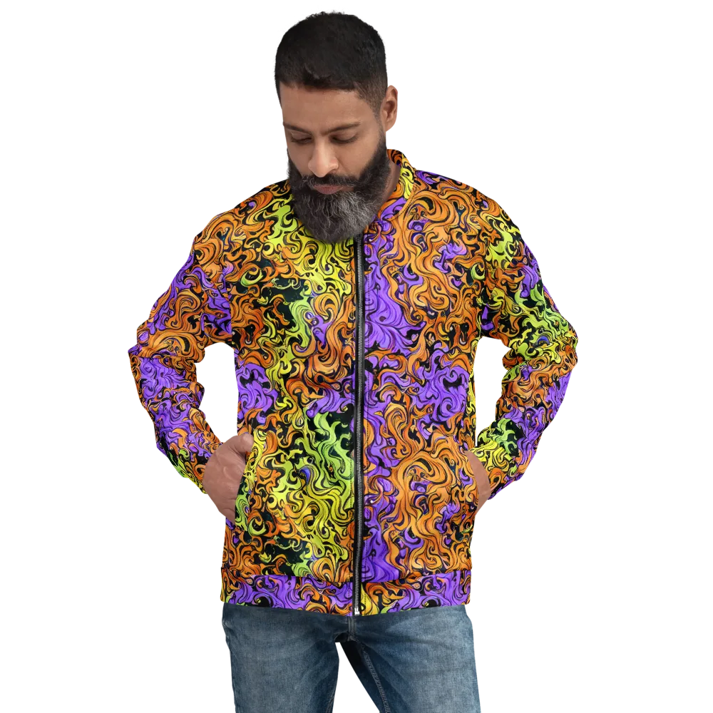 Neon Spell on Bomber Jacket — Front