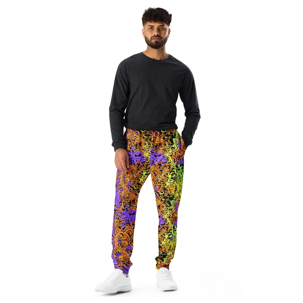Neon Spell on Men's Joggers — Front