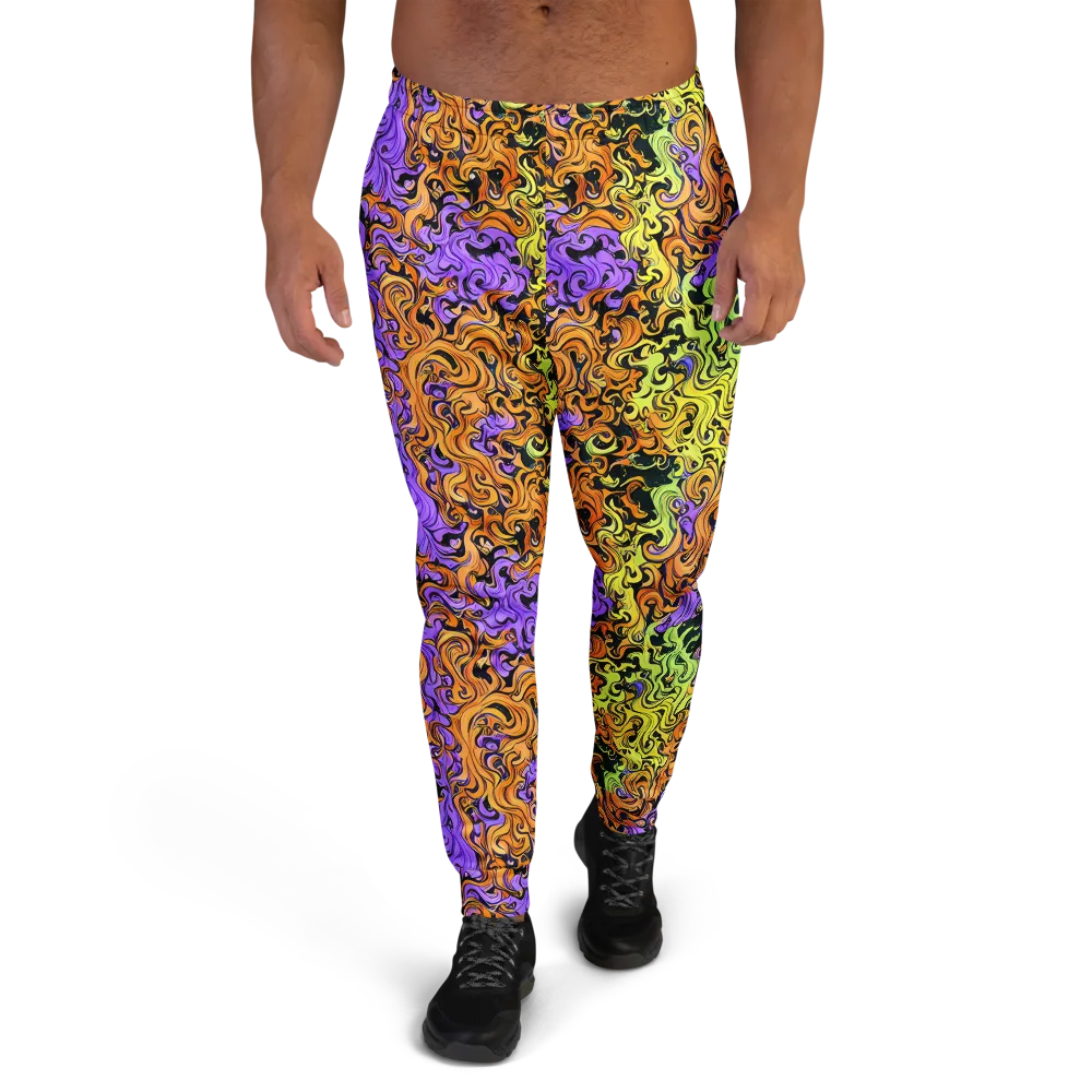 Neon Spell on Men's Joggers — Front