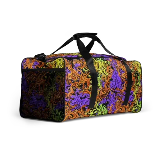 Neon Spell on a Duffle Bag