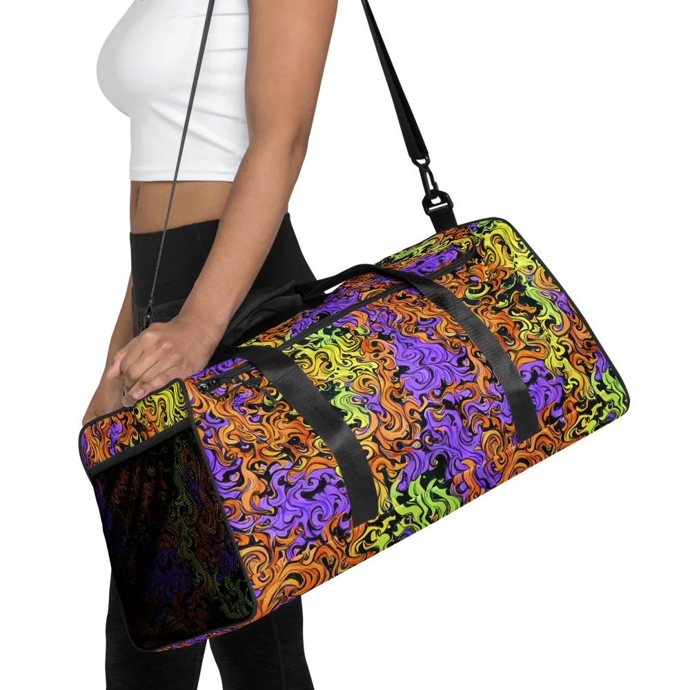 Neon Spell on Duffle Bag — Front