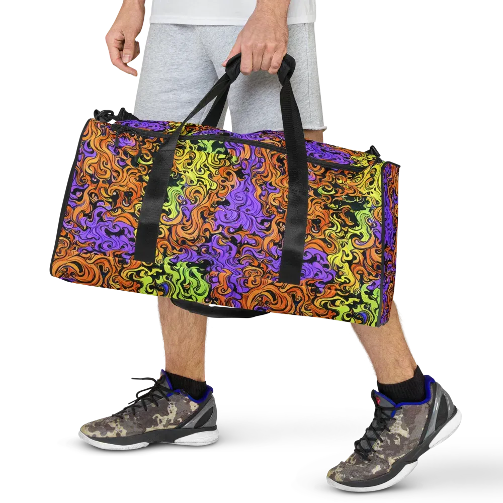 Neon Spell on Duffle Bag — Front