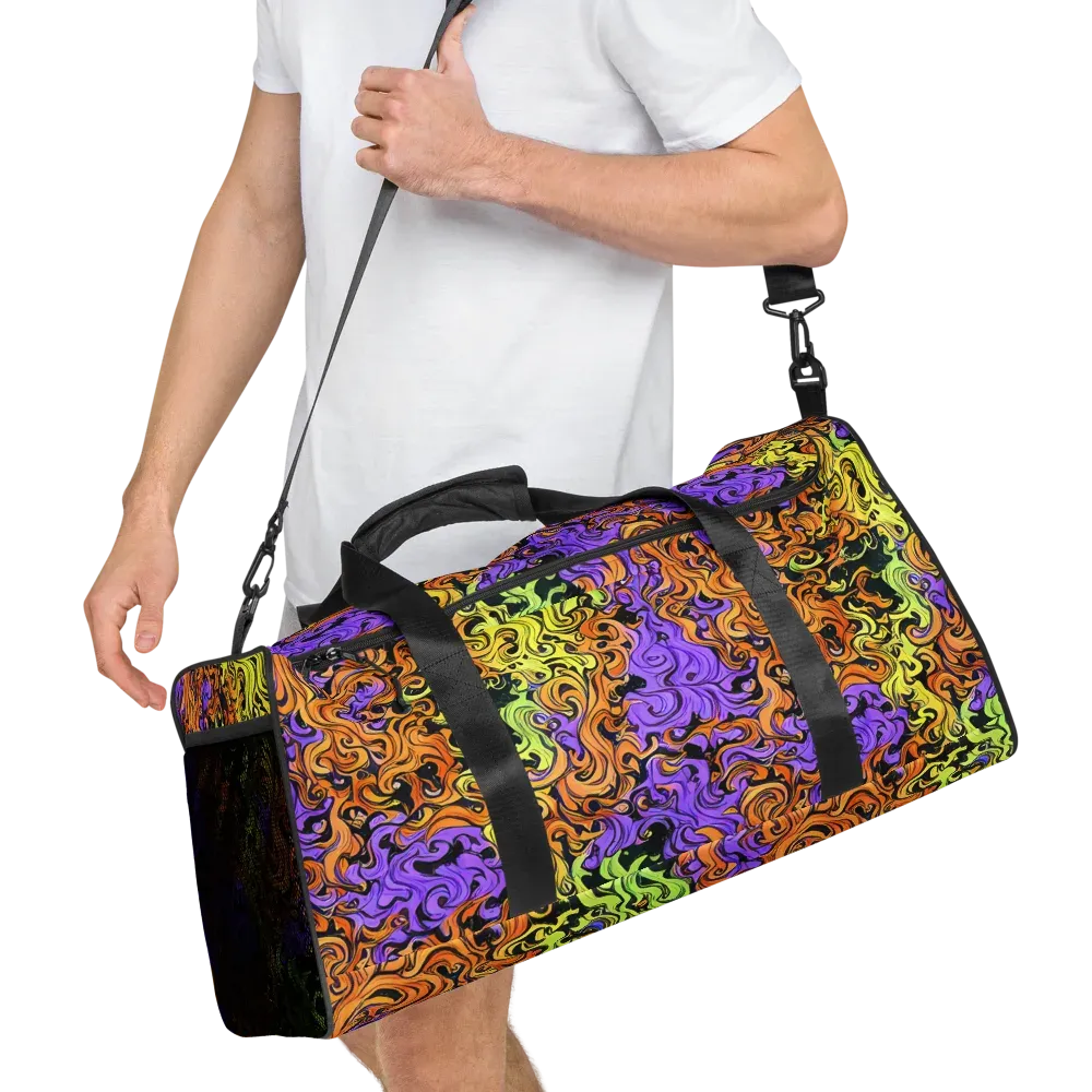 Neon Spell on Duffle Bag — Right Front