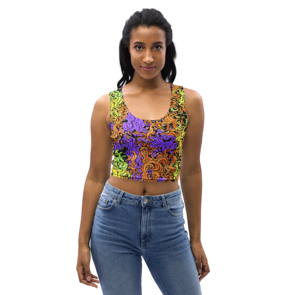 Neon Spell on Crop Top — Front