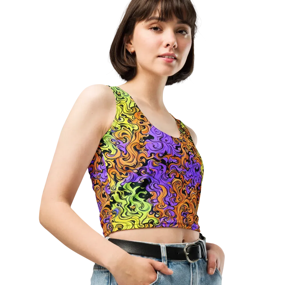 Neon Spell on Crop Top — Right Front