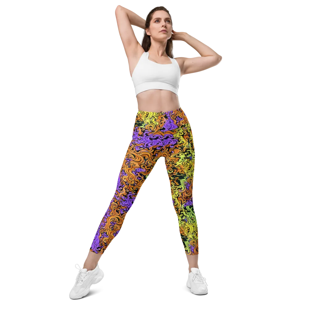 Neon Spell on Leggings with Pockets — Front
