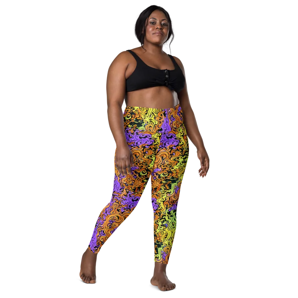 Neon Spell on Leggings with Pockets — Front