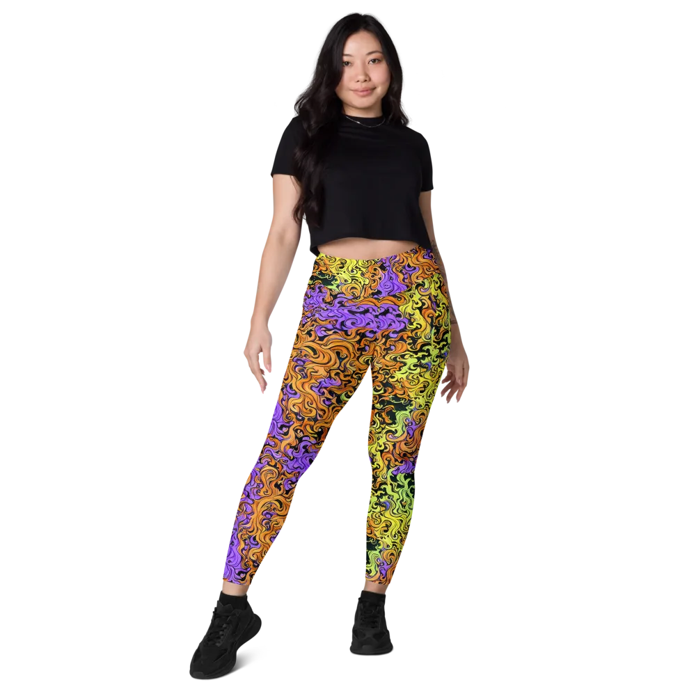 Neon Spell on Leggings with Pockets — Front
