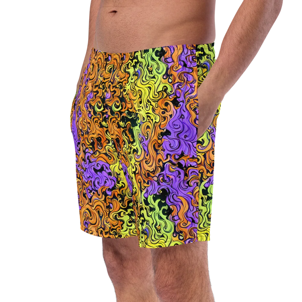Neon Spell on Swim Trunks — Left Front