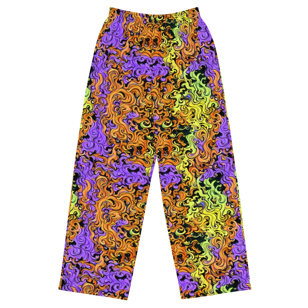 Neon Spell on Wide-Leg Pants — Front