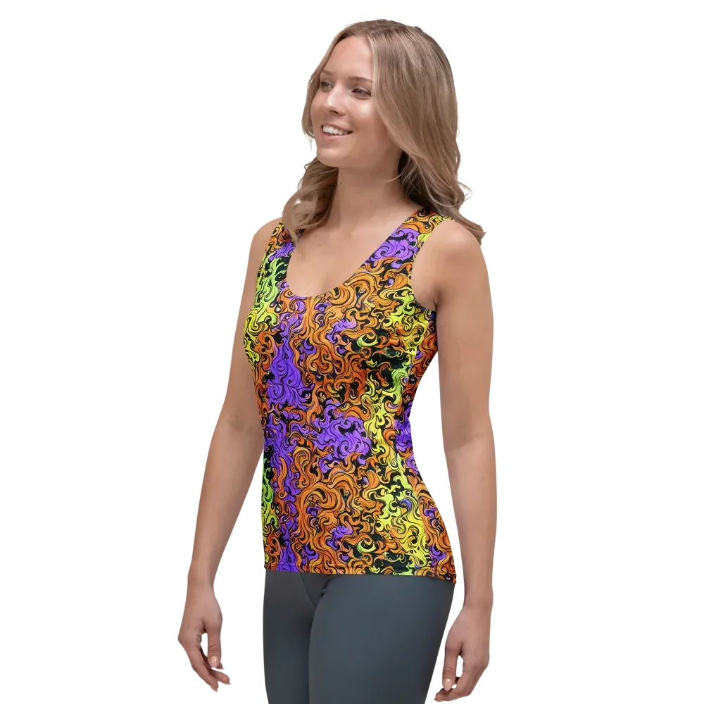 Neon Spell on Women's Tank Top — Left Front