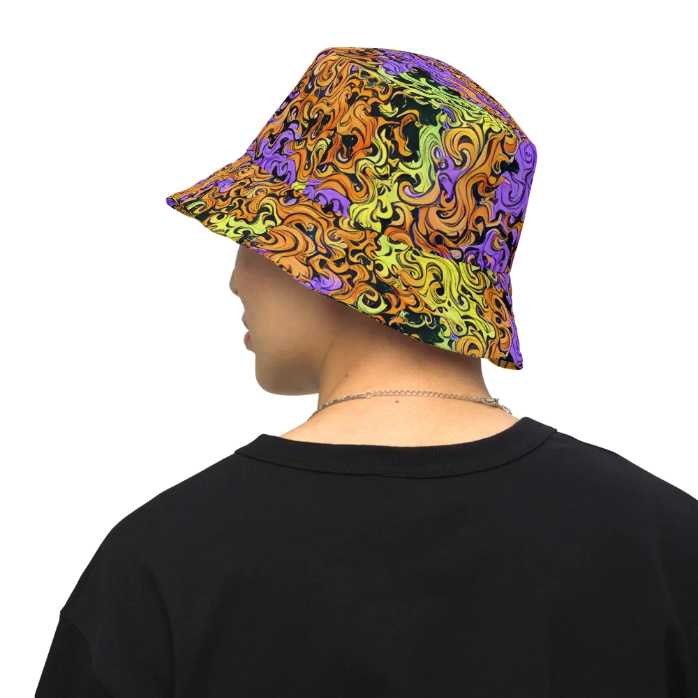 Neon Spell on Reversible Bucket Hat — Back Inside