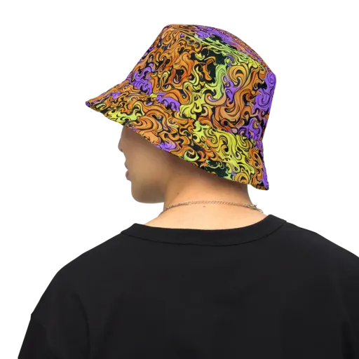 Neon Spell on a Reversible Bucket Hat