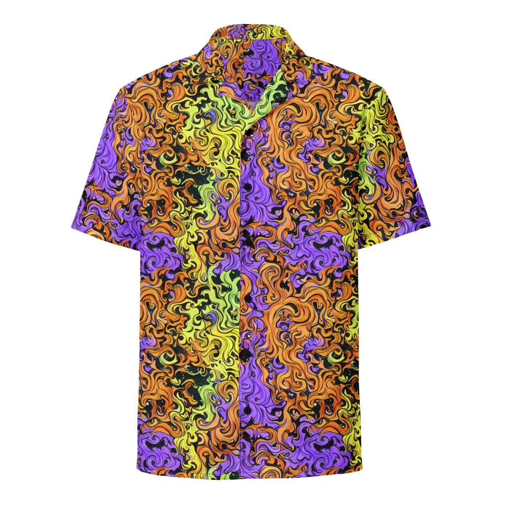 Neon Spell on Button Shirt — Front