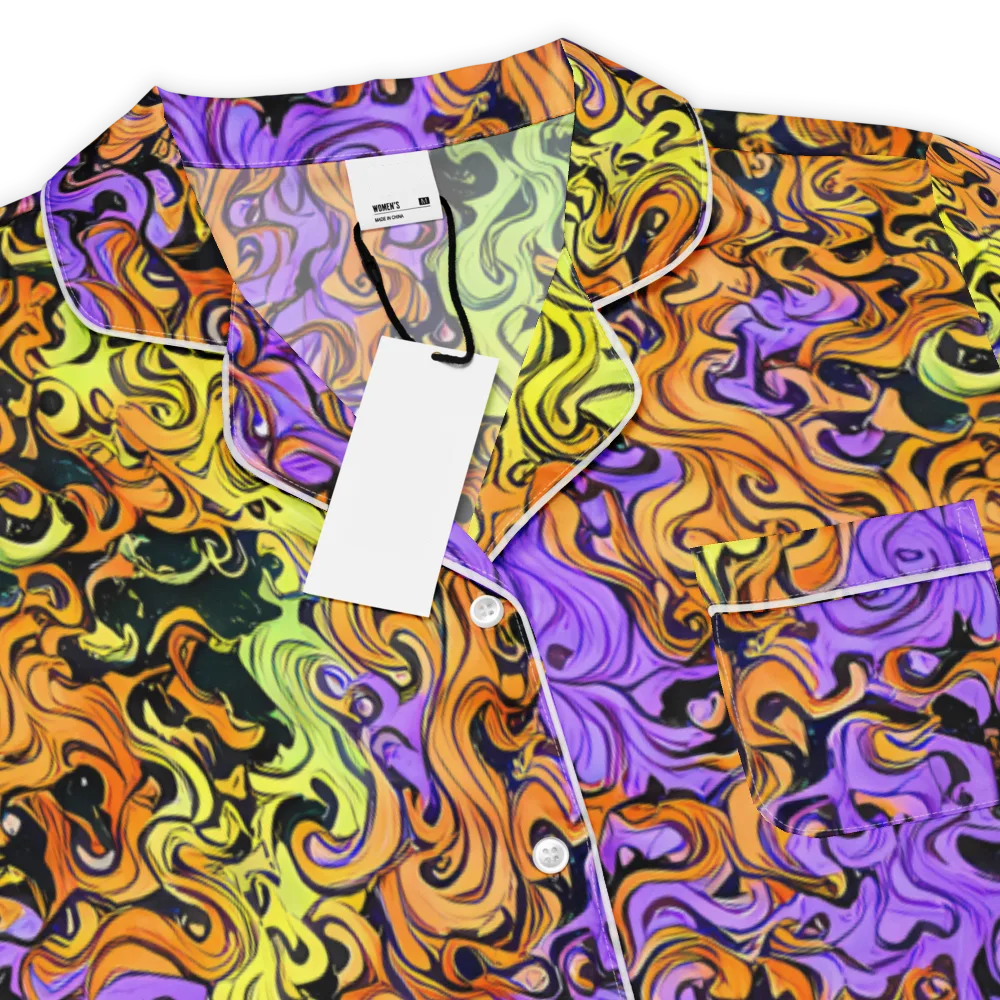 Neon Spell on Women's Short Sleeve Pajama Top — Product details