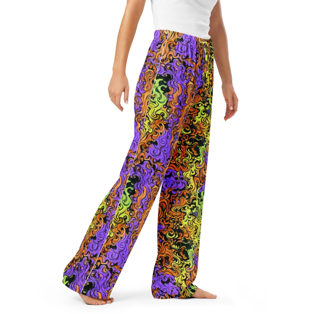 Neon Spell on Women's Pajama Pants — Right Front