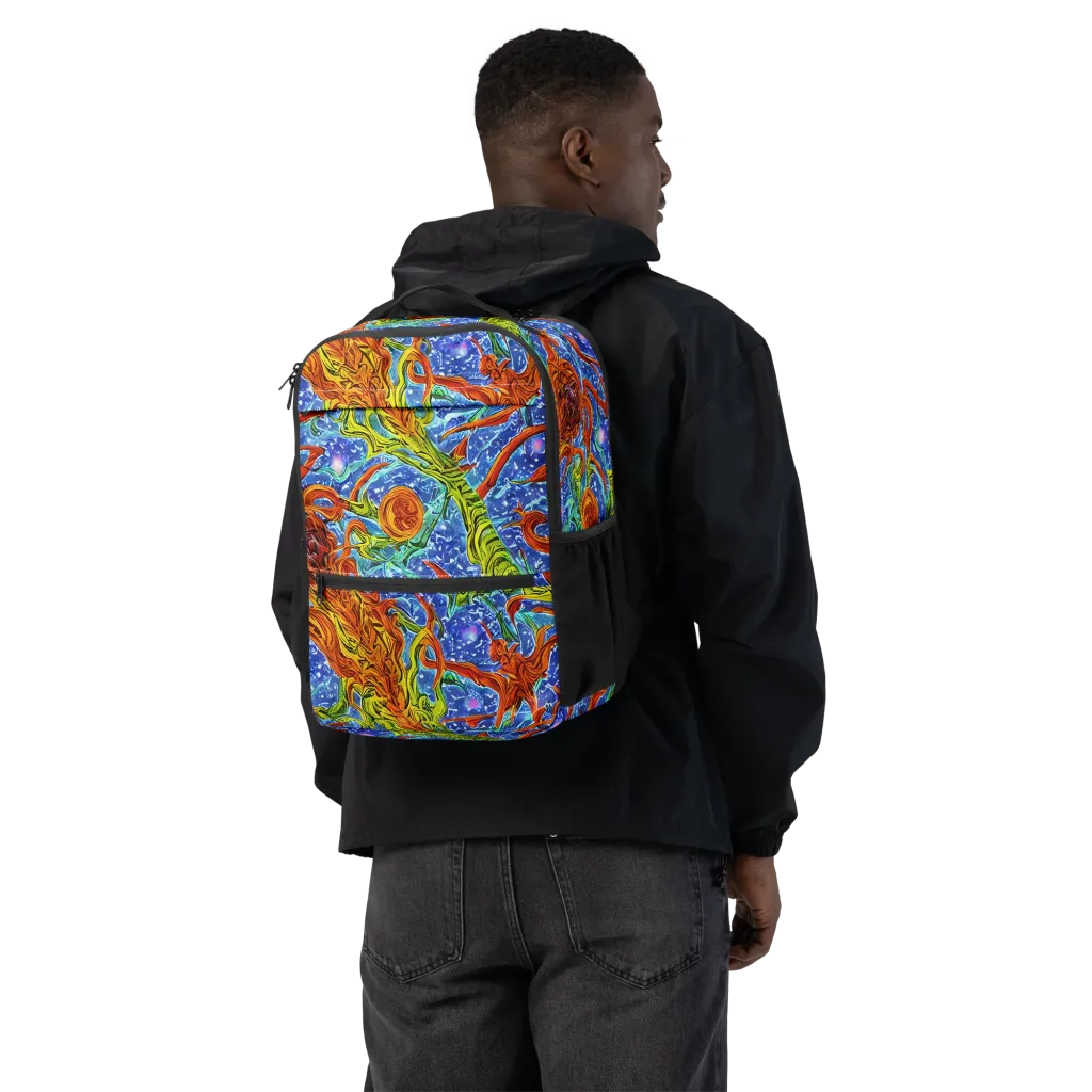 Molten Tide on Utility Backpack — Back