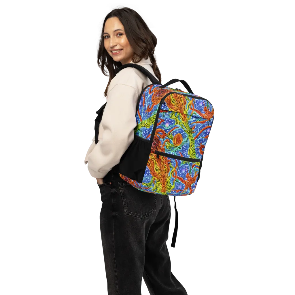 Molten Tide on Utility Backpack — Back