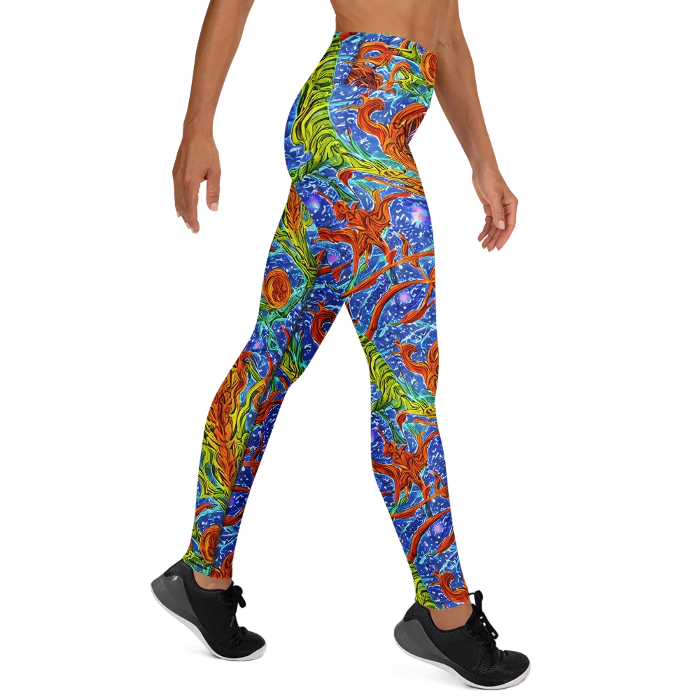 Molten Tide on Yoga Leggings — Right