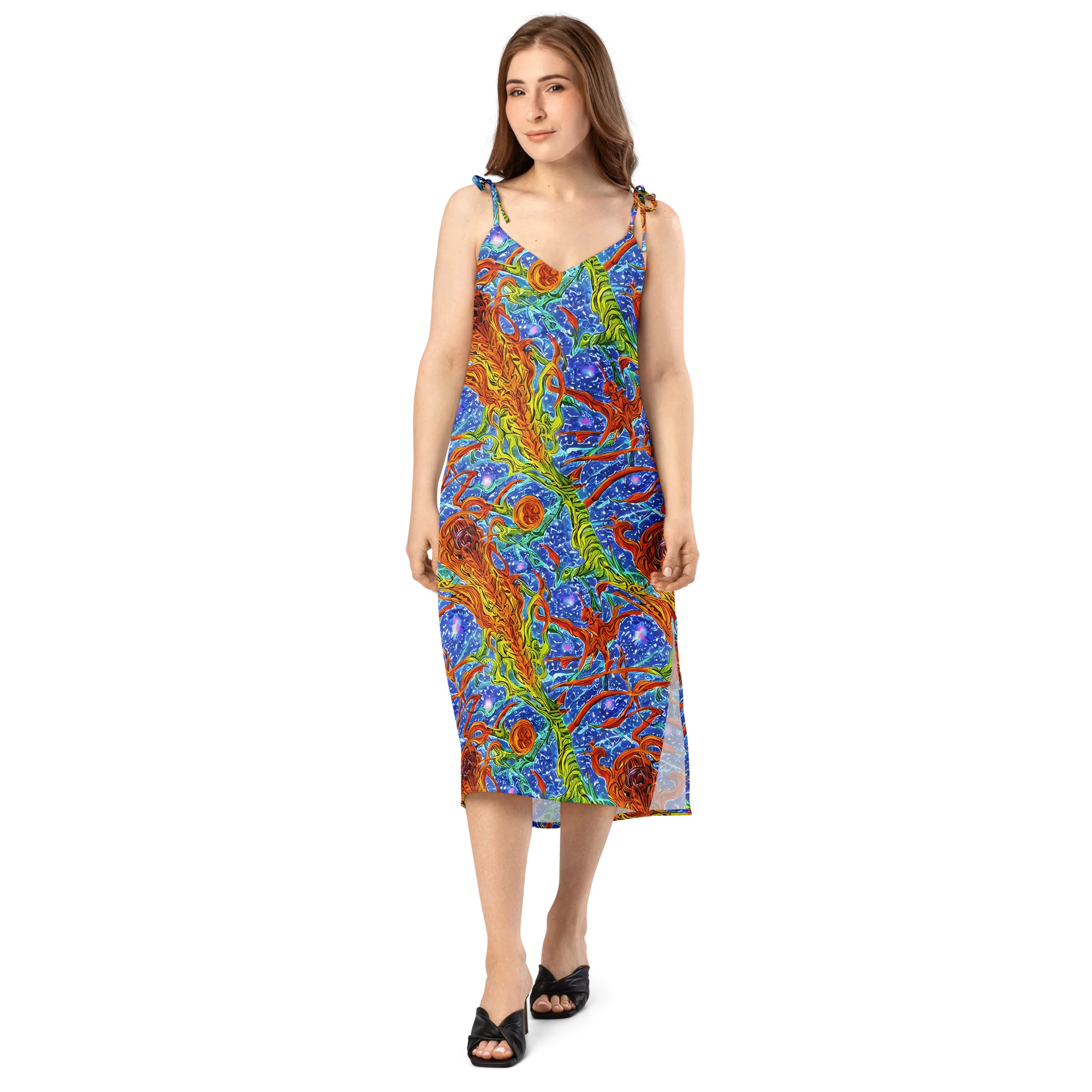 Molten Tide on Slip Dress — Front