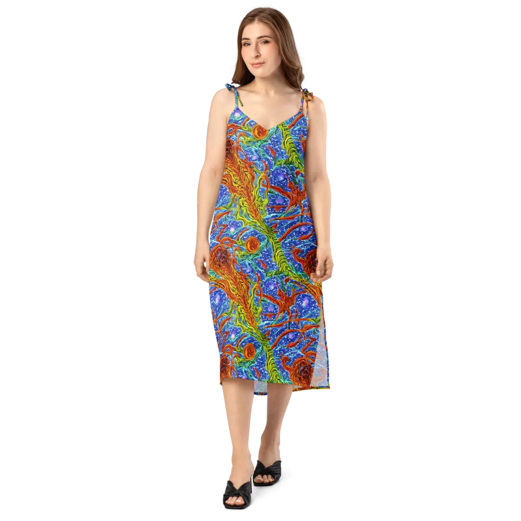 Molten Tide on Slip Dress — Front