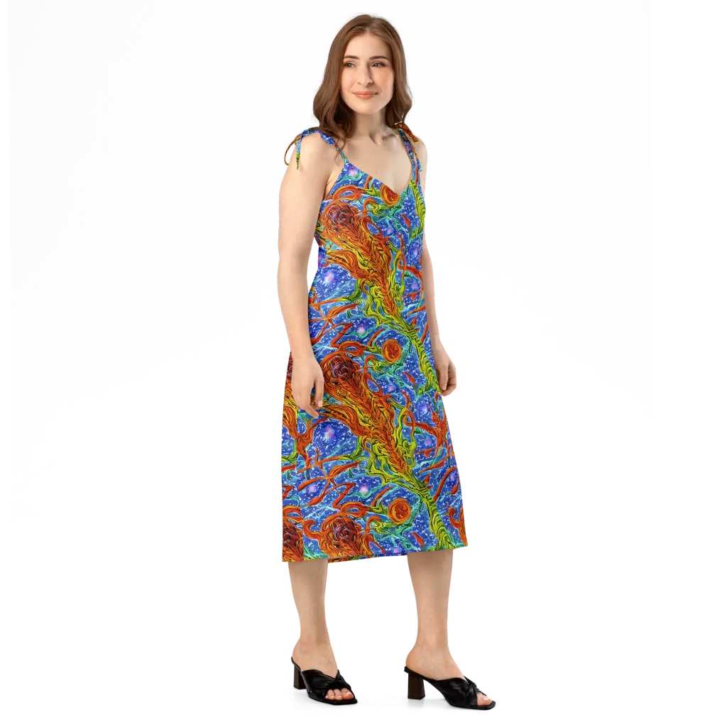 Molten Tide on Slip Dress — Right Front