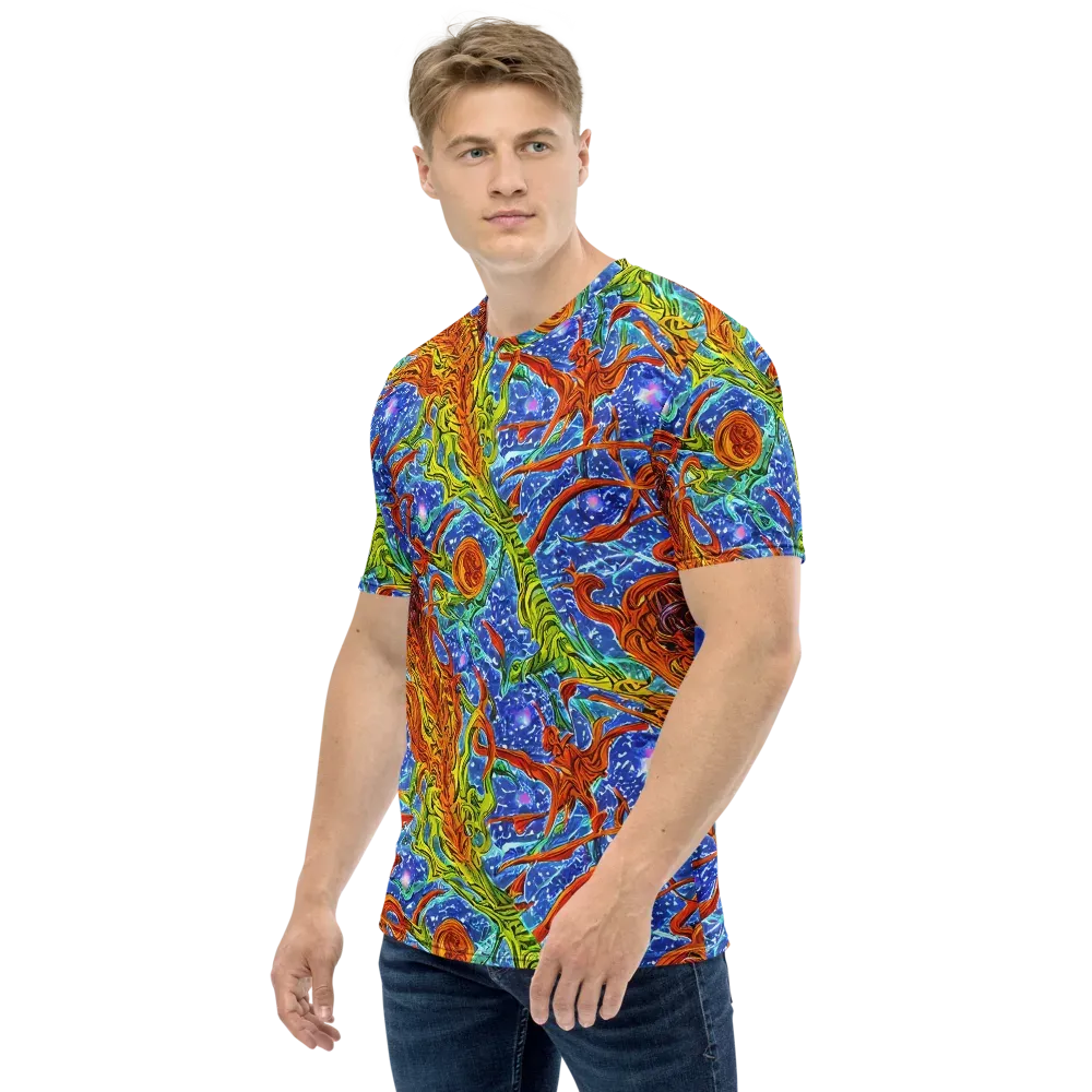 Molten Tide on Men's Crew Neck T-Shirt — Left