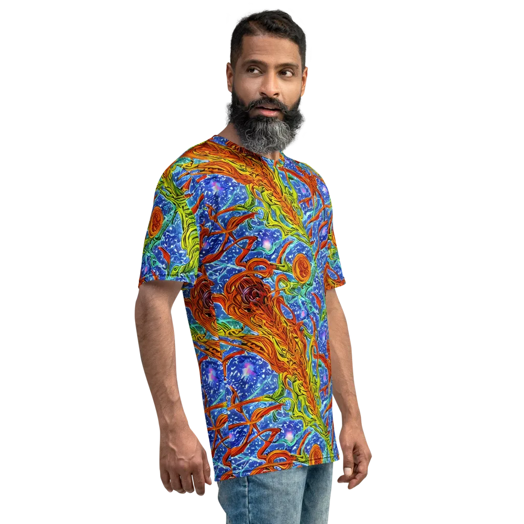 Molten Tide on Men's Crew Neck T-Shirt — Right