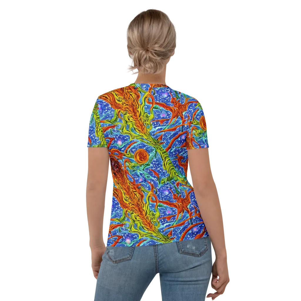 Molten Tide on Women's Crew Neck T-Shirt — Back