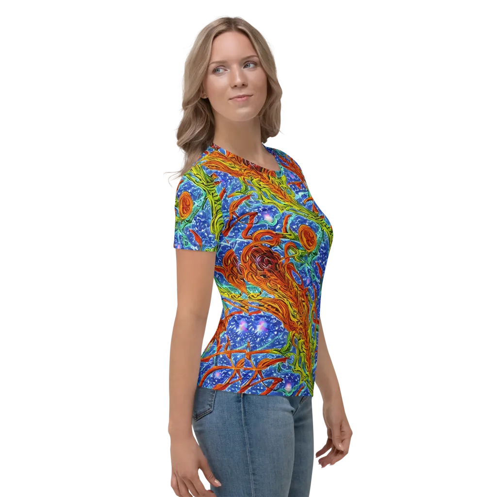 Molten Tide on Women's Crew Neck T-Shirt — Right