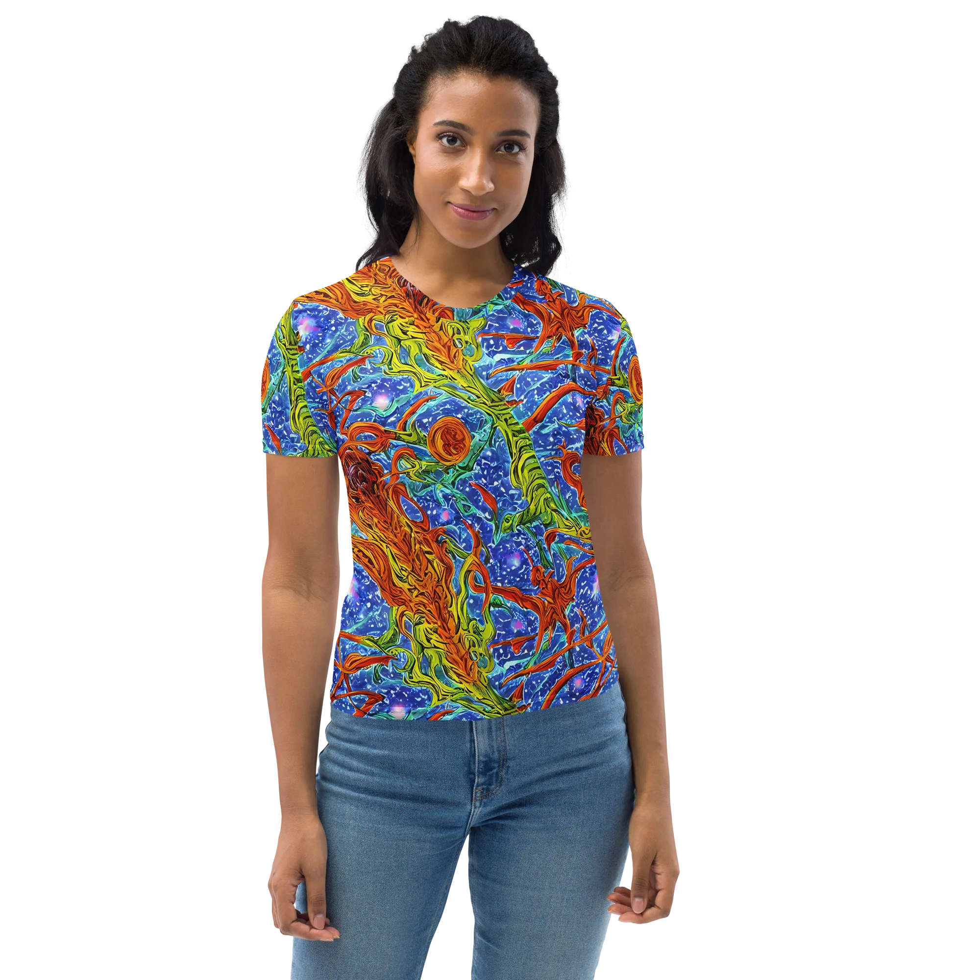 Molten Tide on Women's Crew Neck T-Shirt — Front
