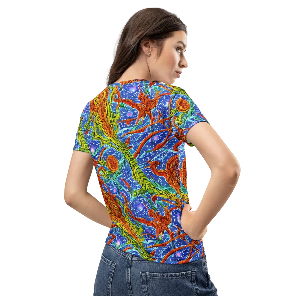 Molten Tide on Women's Crew Neck T-Shirt — Back
