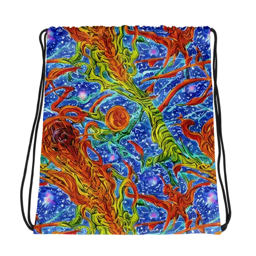 Molten Tide on a Drawstring Bag