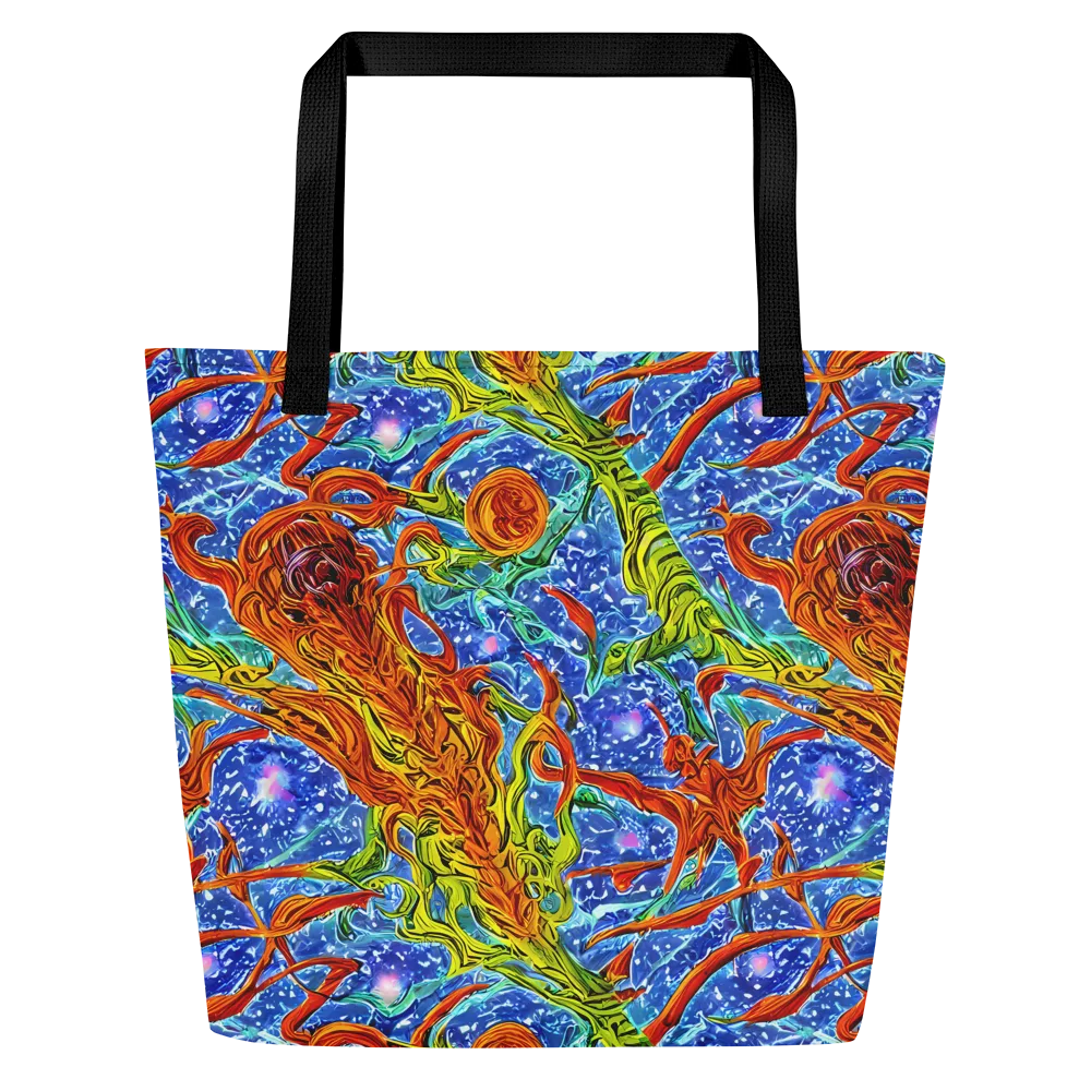 Molten Tide on Large Tote Bag W/ Pocket — Front