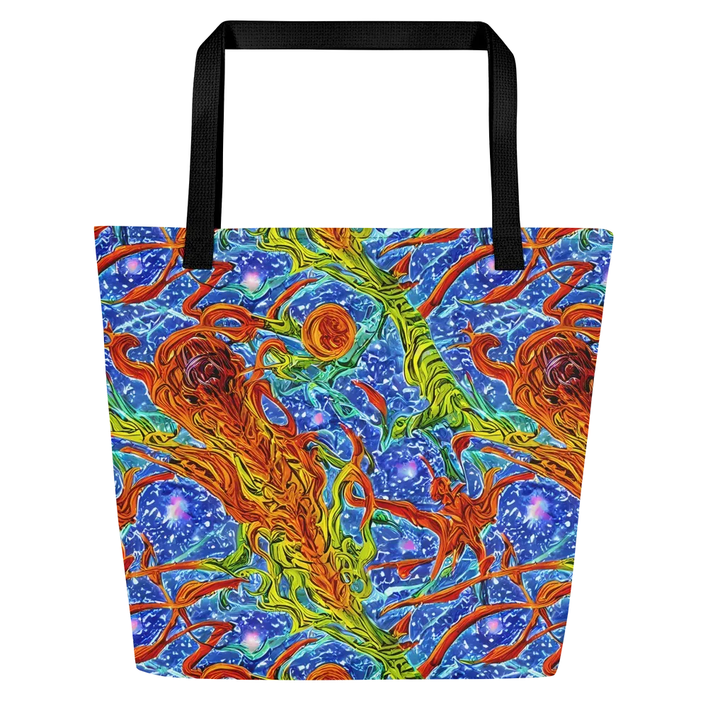 Molten Tide on Large Tote Bag W/ Pocket — Front