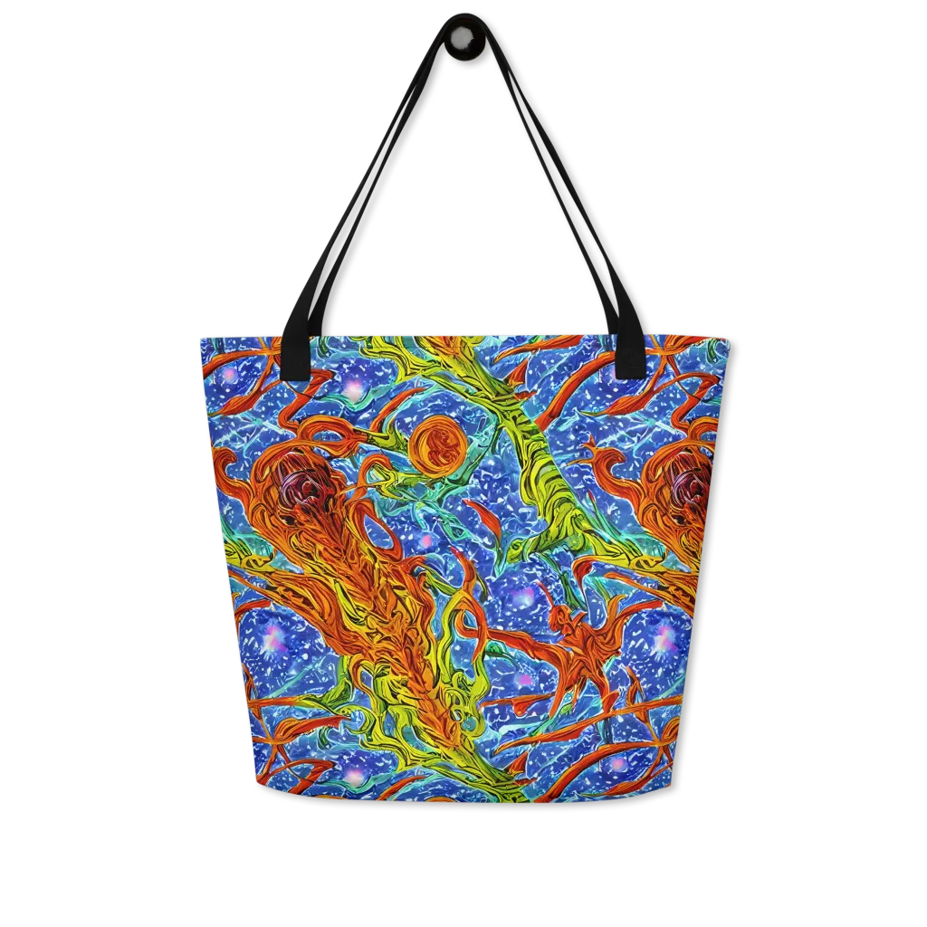 Molten Tide on Large Tote Bag W/ Pocket — Front
