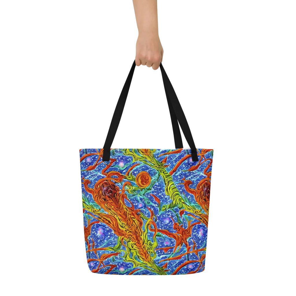 Molten Tide on Large Tote Bag W/ Pocket — Front