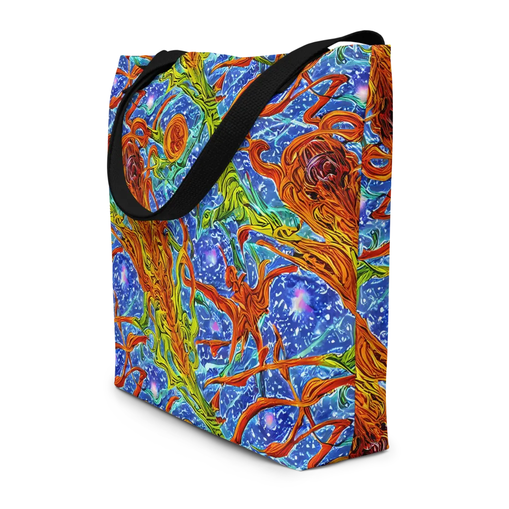 Molten Tide on Large Tote Bag W/ Pocket — Front