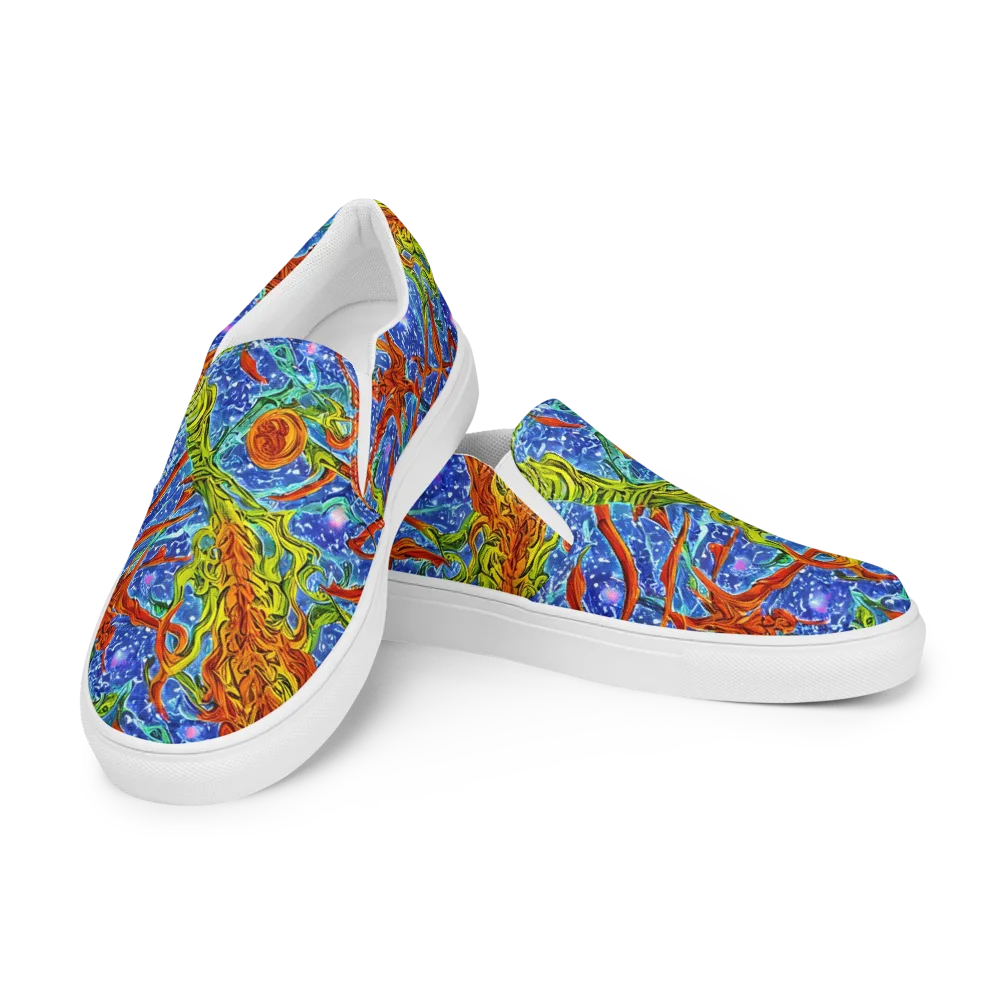 Molten Tide on Women's Slip-On Canvas Shoes — Left Front