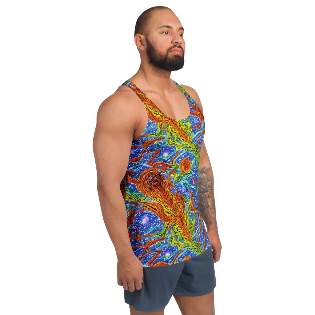 Molten Tide on Men's Tank Top — Right Front