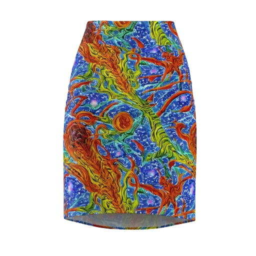Molten Tide on a Pencil Skirt