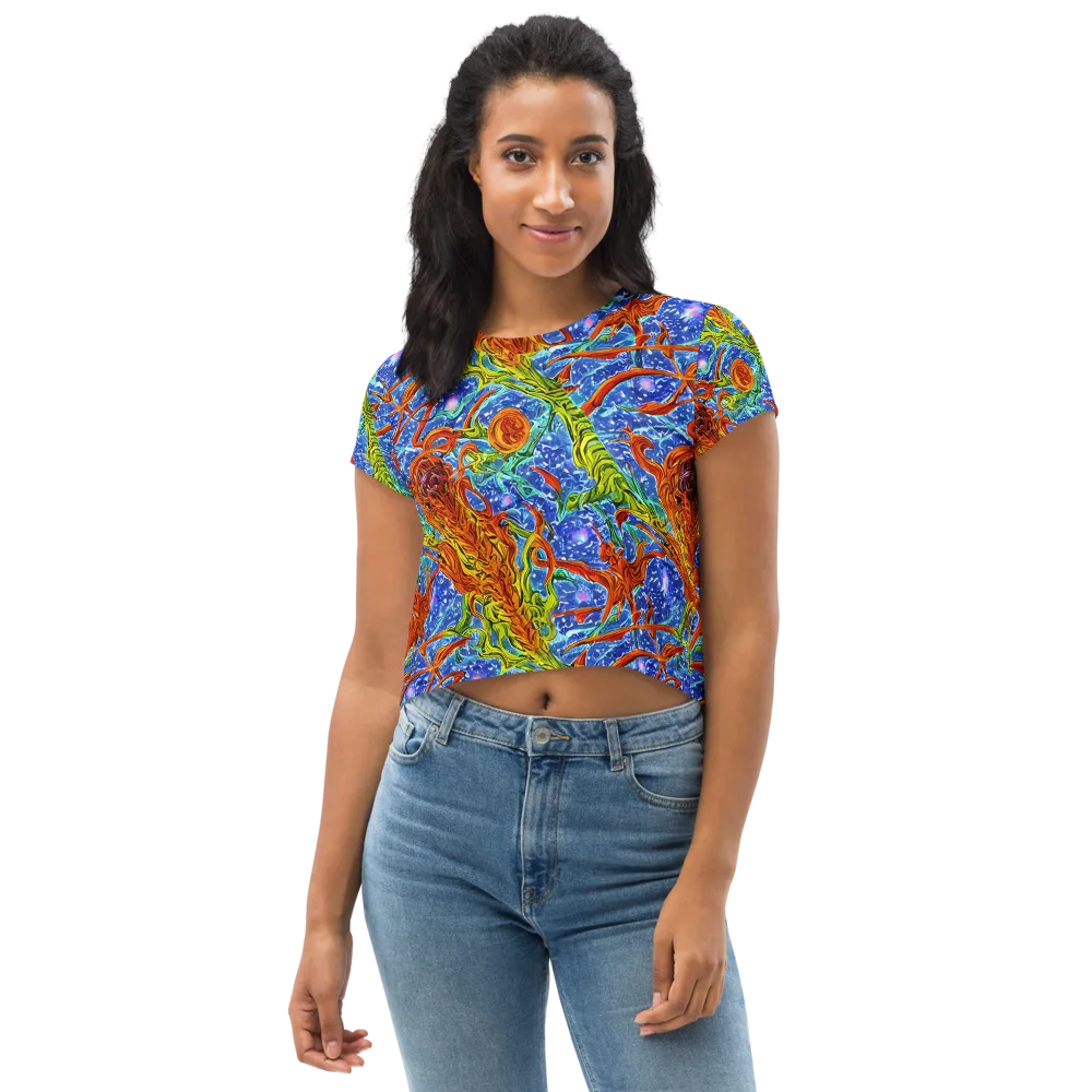 Molten Tide on Crop Tee — Front