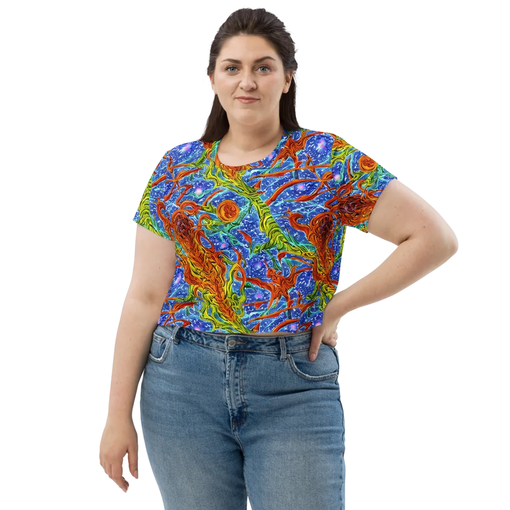 Molten Tide on Crop Tee — Front
