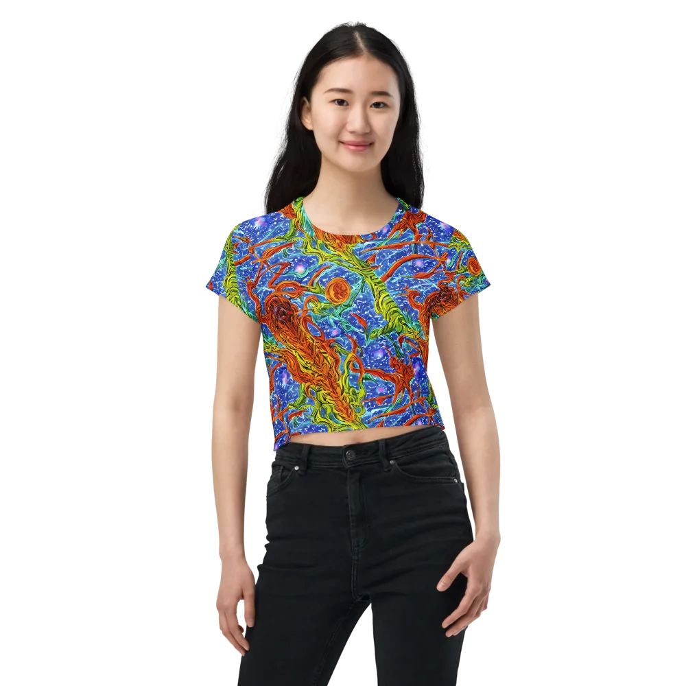 Molten Tide on Crop Tee — Front