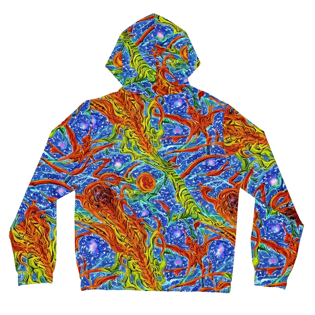 Molten Tide on Women's Full-Zip Hoodie — Back