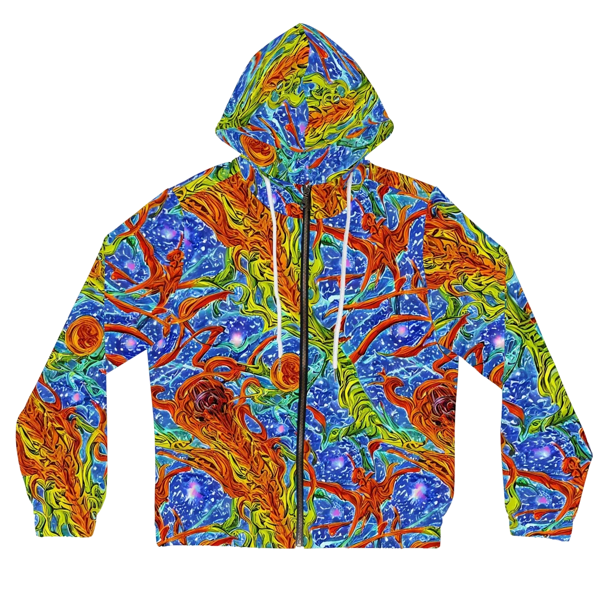 Molten Tide on Women's Full-Zip Hoodie — Front